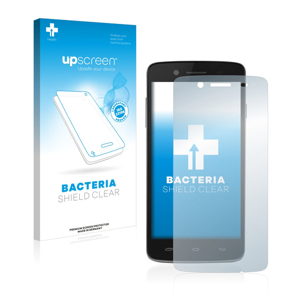 upscreen Bacteria Shield Clear Premium Antibacterial Screen Protector for Prestigio MultiPhone 5507 DUO
