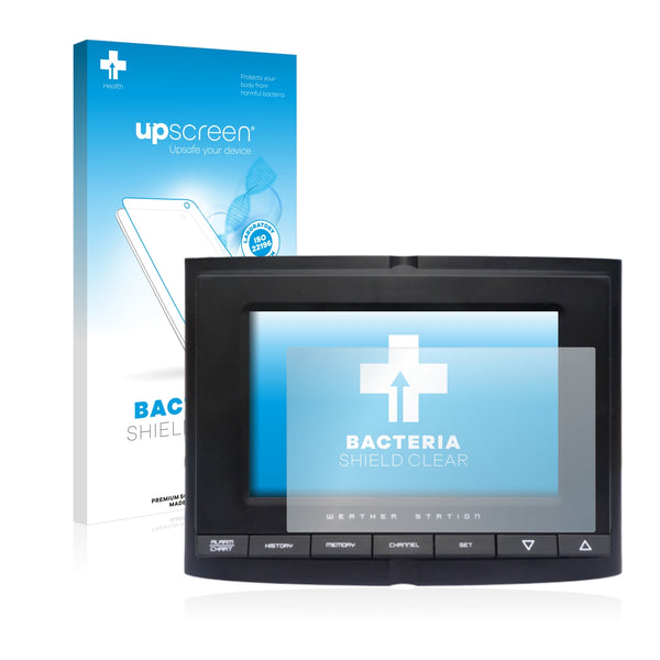 upscreen Bacteria Shield Clear Premium Antibacterial Screen Protector for Smartwares Wireless Weather Station SHS-45000EU