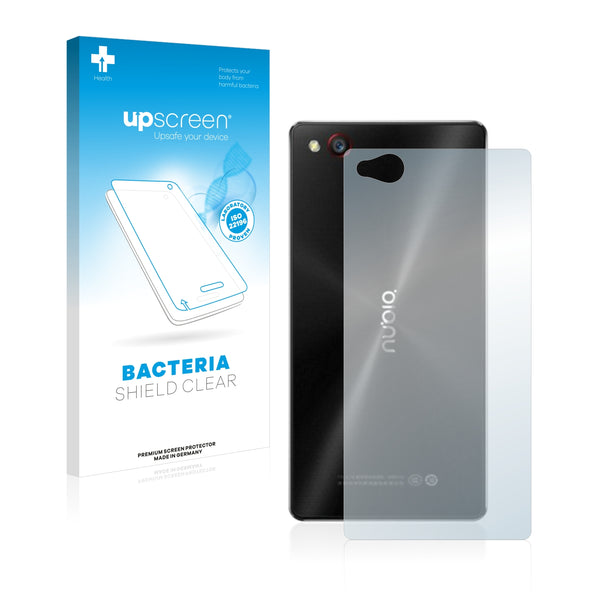 upscreen Bacteria Shield Clear Premium Antibacterial Screen Protector for ZTE Nubia Z9 Mini (Back)
