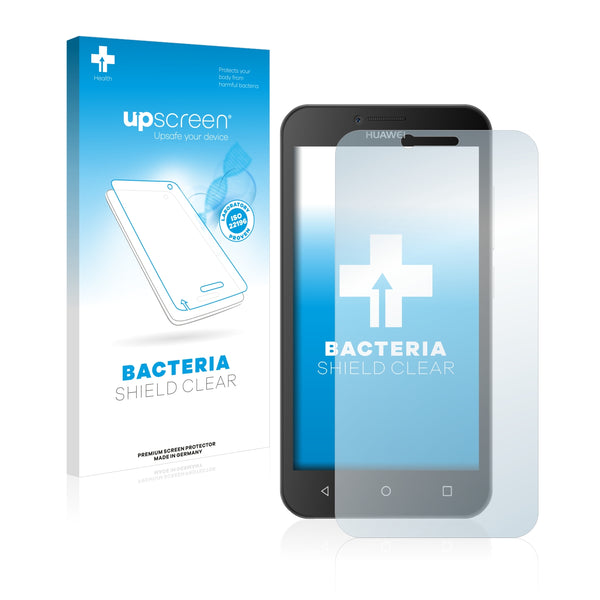 upscreen Bacteria Shield Clear Premium Antibacterial Screen Protector for Huawei Y5 2015