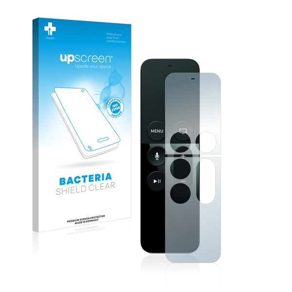 upscreen Bacteria Shield Clear Premium Antibacterial Screen Protector for Apple Remote Control Apple TV 4