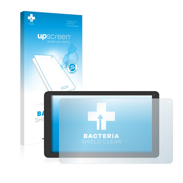 upscreen Bacteria Shield Clear Premium Antibacterial Screen Protector for Blaupunkt Discovery 102C