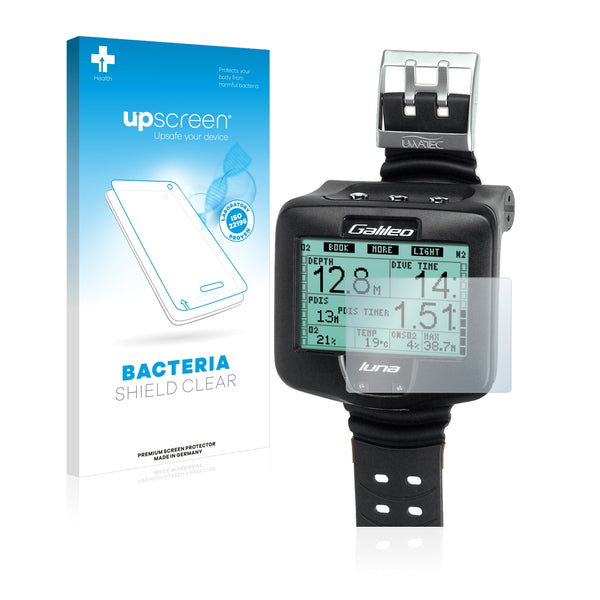 upscreen Bacteria Shield Clear Premium Antibacterial Screen Protector for Uwatec Galileo Luna