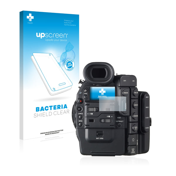 upscreen Bacteria Shield Clear Premium Antibacterial Screen Protector for Canon Cinema EOS C500 PL