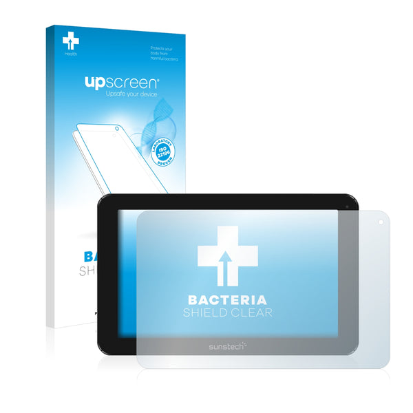 upscreen Bacteria Shield Clear Premium Antibacterial Screen Protector for Sunstech TAB104QC