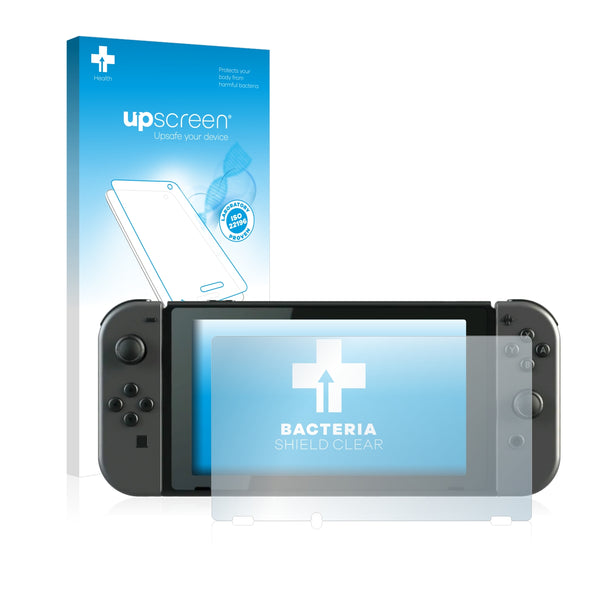 upscreen Bacteria Shield Clear Premium Antibacterial Screen Protector for Nintendo Switch