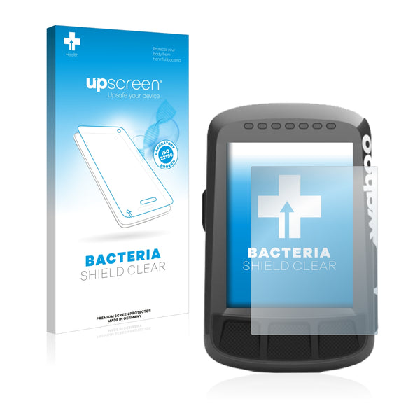 upscreen Bacteria Shield Clear Premium Antibacterial Screen Protector for Wahoo Elemnt Bolt GPS
