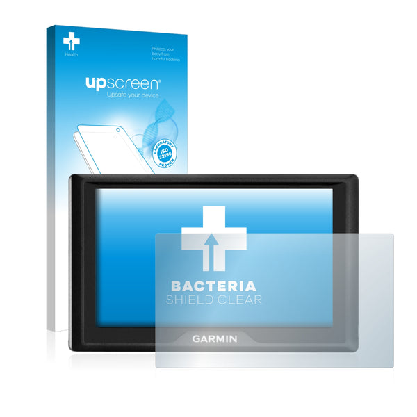 upscreen Bacteria Shield Clear Premium Antibacterial Screen Protector for Garmin Drive 51 LMT-S
