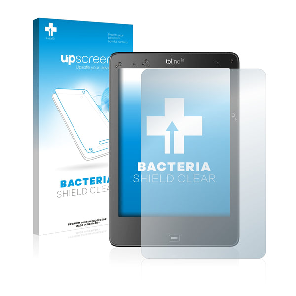 upscreen Bacteria Shield Clear Premium Antibacterial Screen Protector for Tolino Epos