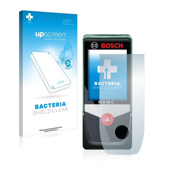 upscreen Bacteria Shield Clear Premium Antibacterial Screen Protector for Bosch PLR 50 C