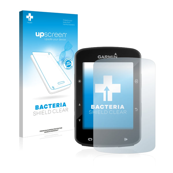 upscreen Bacteria Shield Clear Premium Antibacterial Screen Protector for Garmin Edge 520 Plus