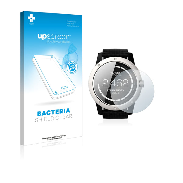 upscreen Bacteria Shield Clear Premium Antibacterial Screen Protector for Matrix Industries PowerWatch