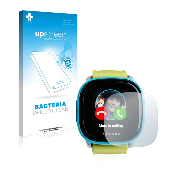 upscreen Bacteria Shield Clear Premium Antibacterial Screen Protector for Xplora 1