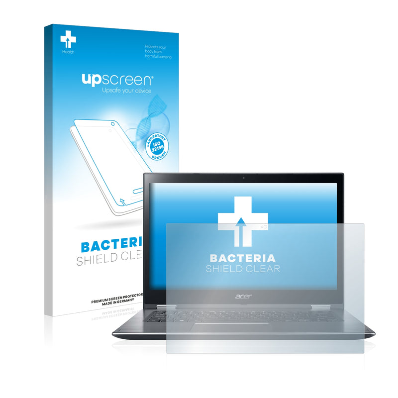 upscreen Bacteria Shield Clear Premium Antibacterial Screen Protector for Acer Spin 3 SP314-51