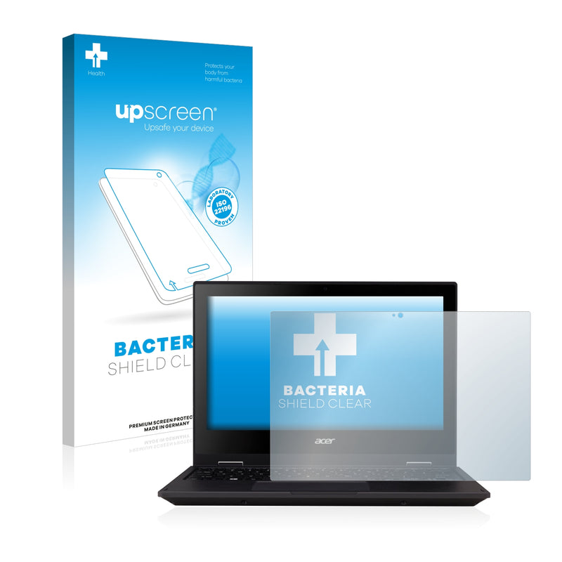 upscreen Bacteria Shield Clear Premium Antibacterial Screen Protector for Acer TravelMate B118
