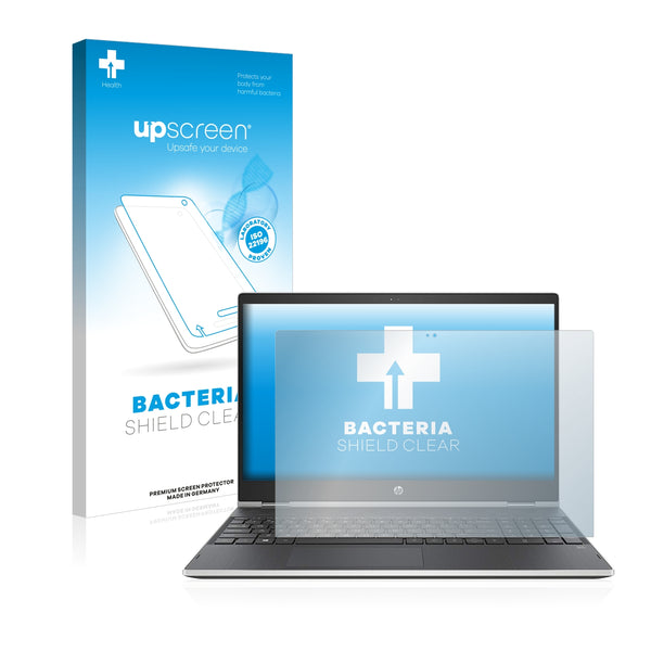 upscreen Bacteria Shield Clear Premium Antibacterial Screen Protector for HP Pavilion x360 15 cr0003ng