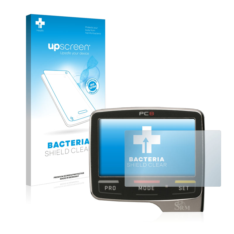 upscreen Bacteria Shield Clear Premium Antibacterial Screen Protector for SRM PC8