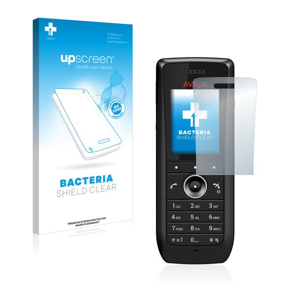 upscreen Bacteria Shield Clear Premium Antibacterial Screen Protector for Avaya 3735