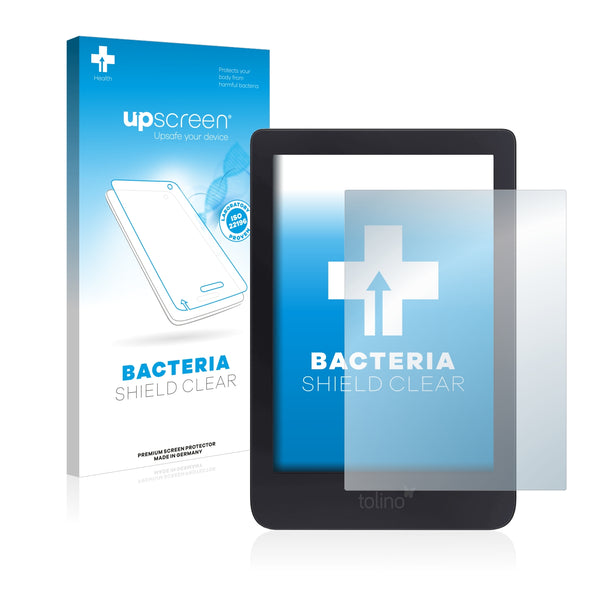 upscreen Bacteria Shield Clear Premium Antibacterial Screen Protector for Tolino Shine 3