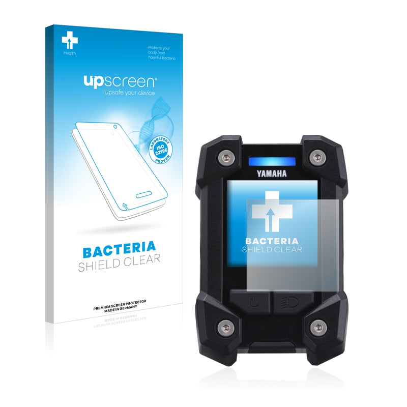 upscreen Bacteria Shield Clear Premium Antibacterial Screen Protector for Yamaha LCD-X Display 2019 (E-Bike Display)