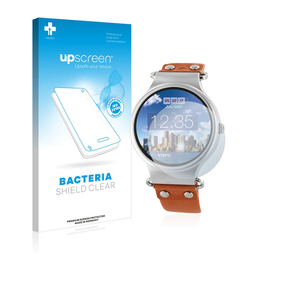 upscreen Bacteria Shield Clear Premium Antibacterial Screen Protector for Xlyne X-Watch Xeta XW Pro