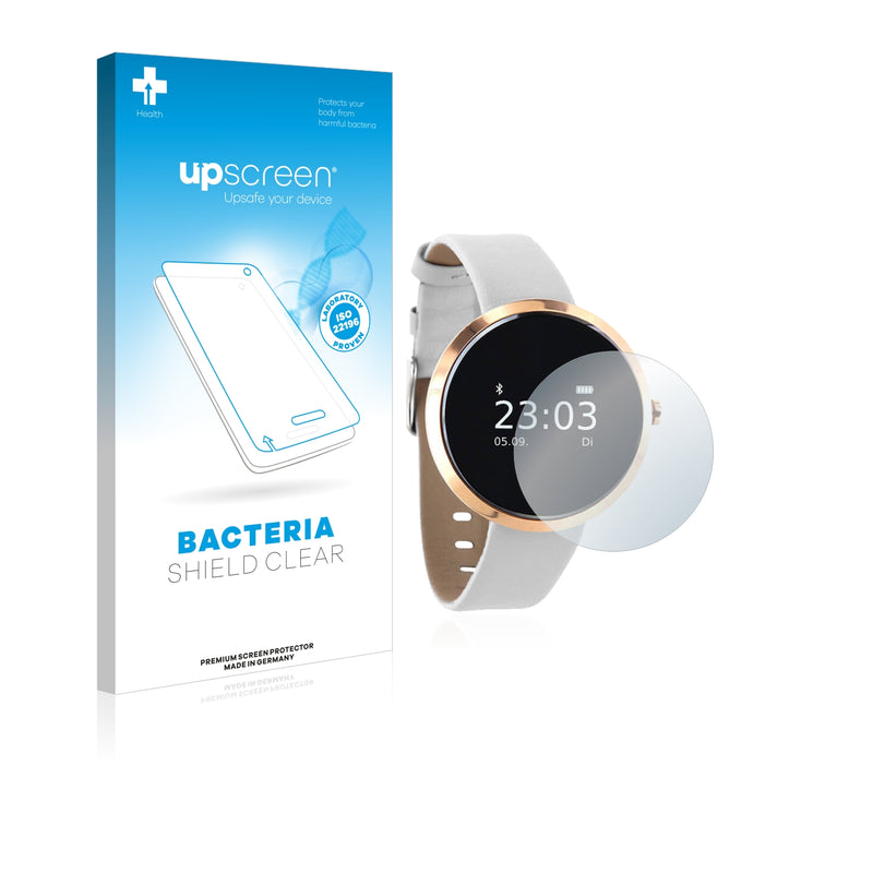 upscreen Bacteria Shield Clear Premium Antibacterial Screen Protector for Xlyne X-Watch Siona