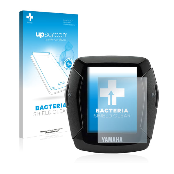 upscreen Bacteria Shield Clear Premium Antibacterial Screen Protector for Yamaha LCD-C Display 2019 (E-Bike Display)