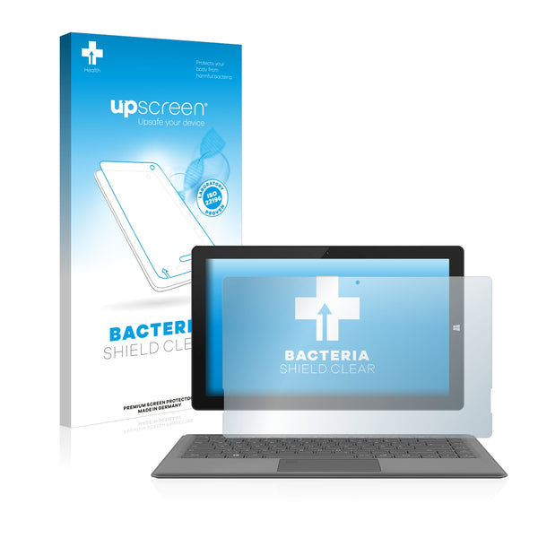 upscreen Bacteria Shield Clear Premium Antibacterial Screen Protector for TrekStor Primetab T13B