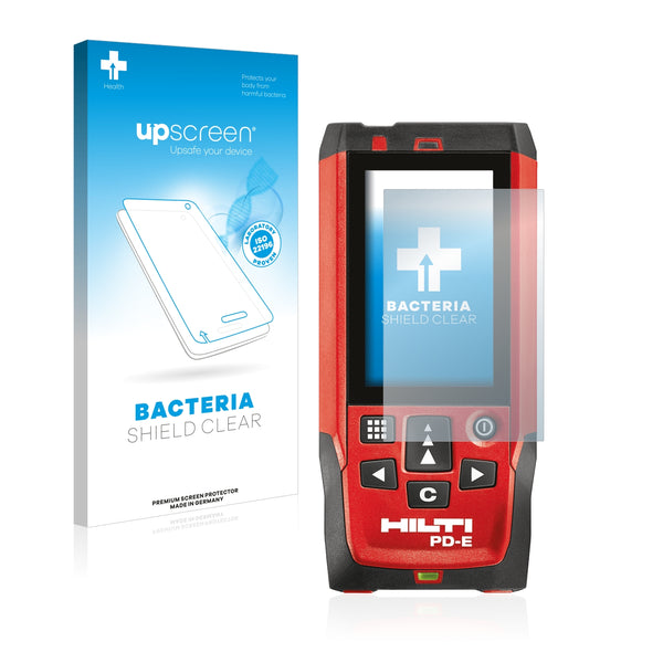 upscreen Bacteria Shield Clear Premium Antibacterial Screen Protector for Hilti PD-E