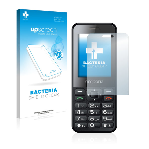 upscreen Bacteria Shield Clear Premium Antibacterial Screen Protector for Emporia Talk Smart