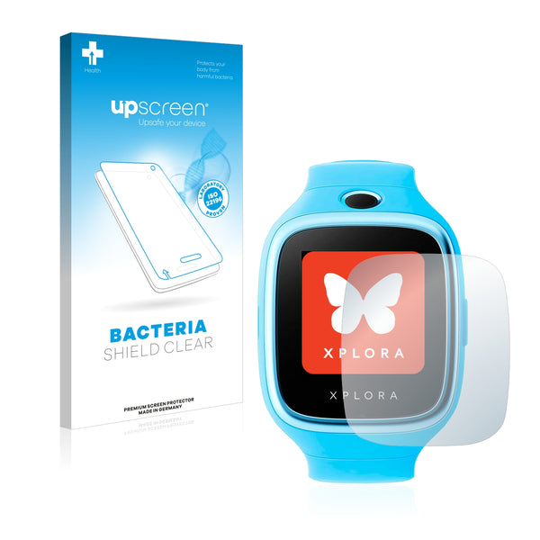 upscreen Bacteria Shield Clear Premium Antibacterial Screen Protector for Xplora Go