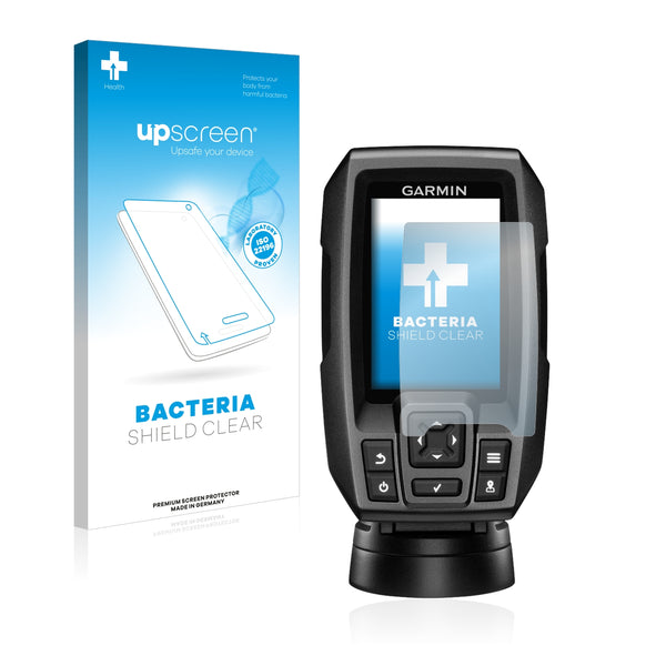 upscreen Bacteria Shield Clear Premium Antibacterial Screen Protector for Garmin Striker 4