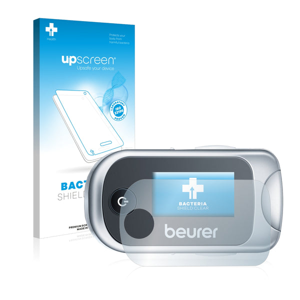 upscreen Bacteria Shield Clear Premium Antibacterial Screen Protector for Beurer PO 40