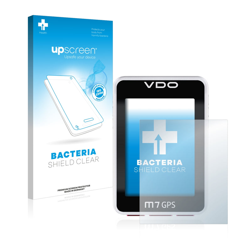 upscreen Bacteria Shield Clear Premium Antibacterial Screen Protector for VDO M7 GPS
