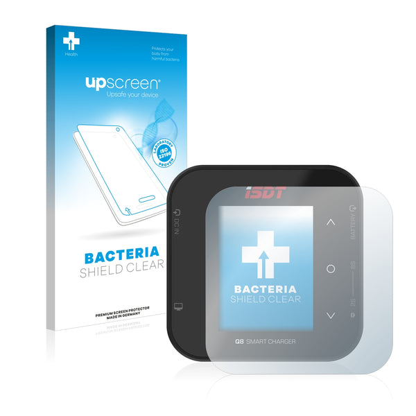 upscreen Bacteria Shield Clear Premium Antibacterial Screen Protector for ISDT Q8