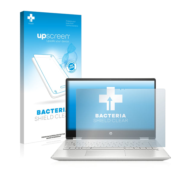 upscreen Bacteria Shield Clear Premium Antibacterial Screen Protector for HP Pavilion x360 14-dh1001ng
