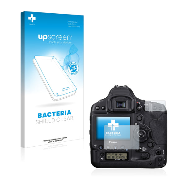 upscreen Bacteria Shield Clear Premium Antibacterial Screen Protector for Canon EOS 1D X Mark III