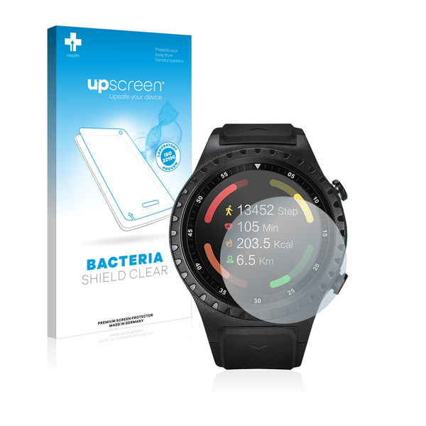 upscreen Bacteria Shield Clear Premium Antibacterial Screen Protector for ACME Fitness Tracker SW302