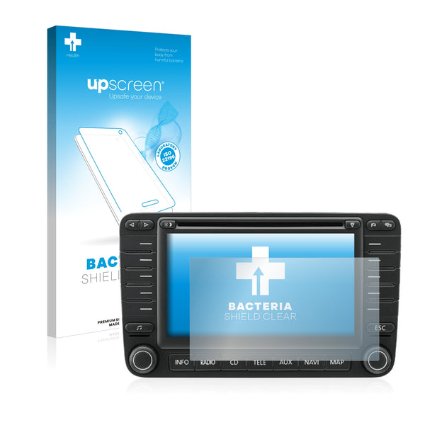 upscreen Bacteria Shield Clear Premium Antibacterial Screen Protector for Volkswagen Jetta MFD 2 6.5