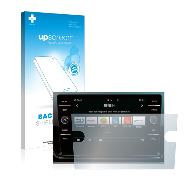 upscreen Bacteria Shield Clear Premium Antibacterial Screen Protector for Volkswagen Passat Alltrack 2017 Composition Media 8 2017