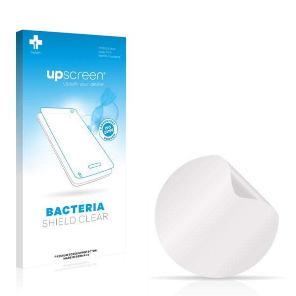 upscreen Bacteria Shield Clear Premium Antibacterial Screen Protector for Circular Displays (Diameter: 18 mm)