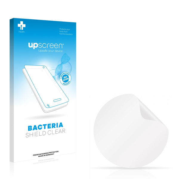 upscreen Bacteria Shield Clear Premium Antibacterial Screen Protector for Circular Displays (Diameter: 46 mm)