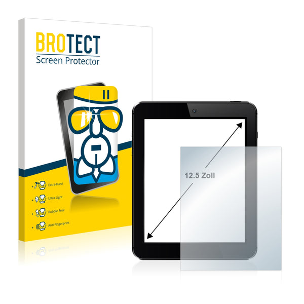 BROTECT AirGlass Glass Screen Protector for Tablets with 12.5 inch Displays [277 mm x 156 mm, 16:9]