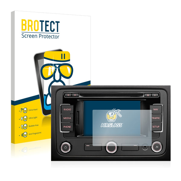BROTECT AirGlass Glass Screen Protector for Volkswagen Passat B7 2010-2015 RNS 315 5