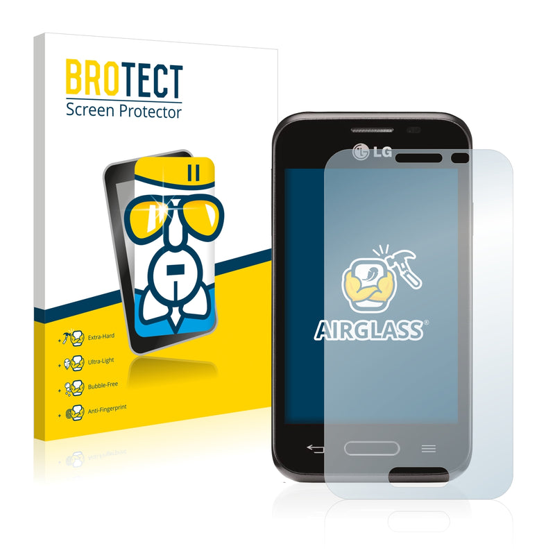 BROTECT AirGlass Glass Screen Protector for LG L40 D160 (One Sim)