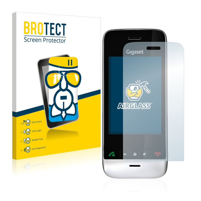 BROTECT AirGlass Glass Screen Protector for Siemens Gigaset SL910H (oblong cutout)