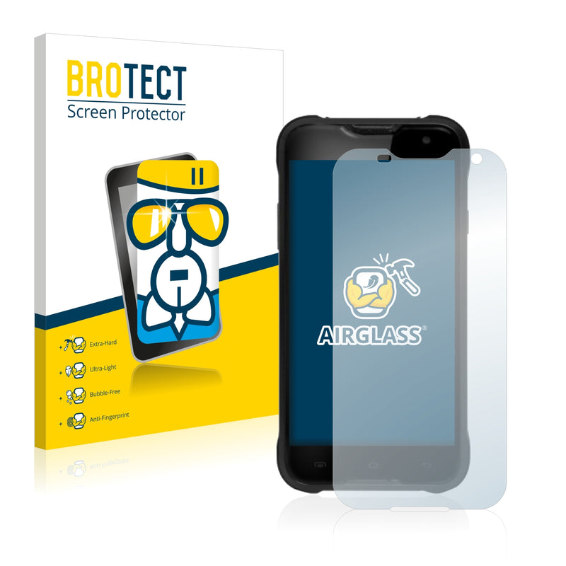 BROTECT AirGlass Glass Screen Protector for GoClever Quantum2 500 Rugged