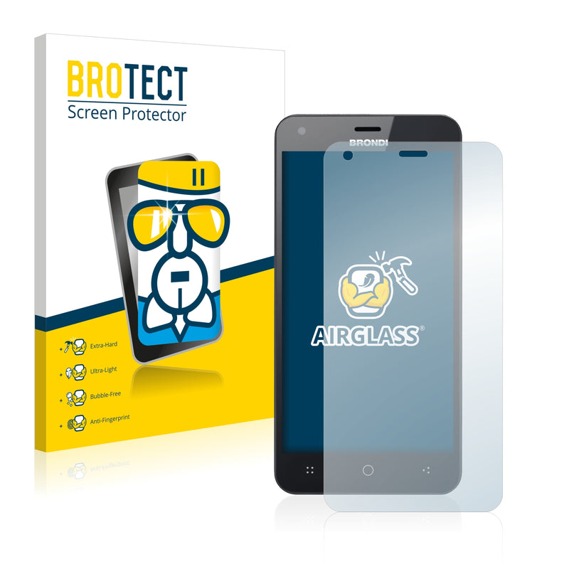 BROTECT AirGlass Glass Screen Protector for Brondi 501 SZ