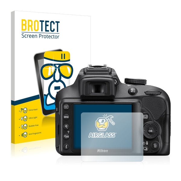 BROTECT AirGlass Glass Screen Protector for Nikon D3400