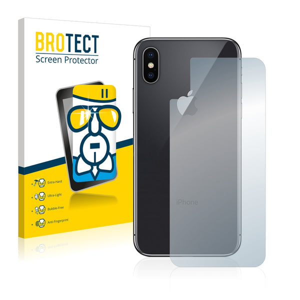 BROTECT AirGlass Glass Screen Protector for Apple iPhone X (Back)